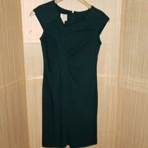 Suzi Chin For Maggie Boutique Womens Teal Knee Length Sheath Dress 6